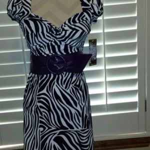 Zebra print dress